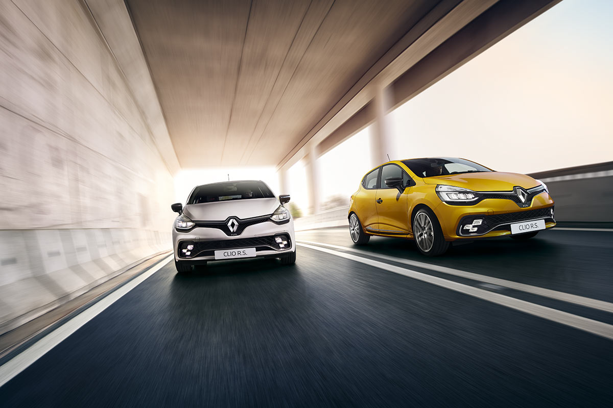 Renault Clio RS Gelb Weiss